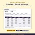 Landlord Rental Manager dashboard showing rent due, collected, still owed, units late and occupancy